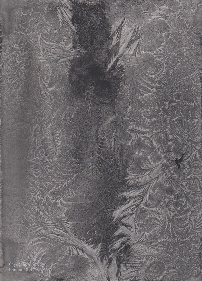 Sam Messenger - Cryograph, frozen ink
